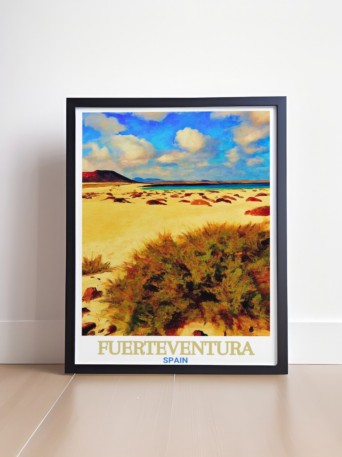 Fuerteventura Corralejo Dunes Golden Sand Spain Travel Poster - Image 4