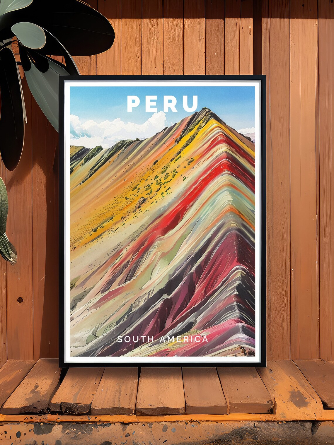 Peru Rainbow Mountains Travel Poster, Latin America - Image 2