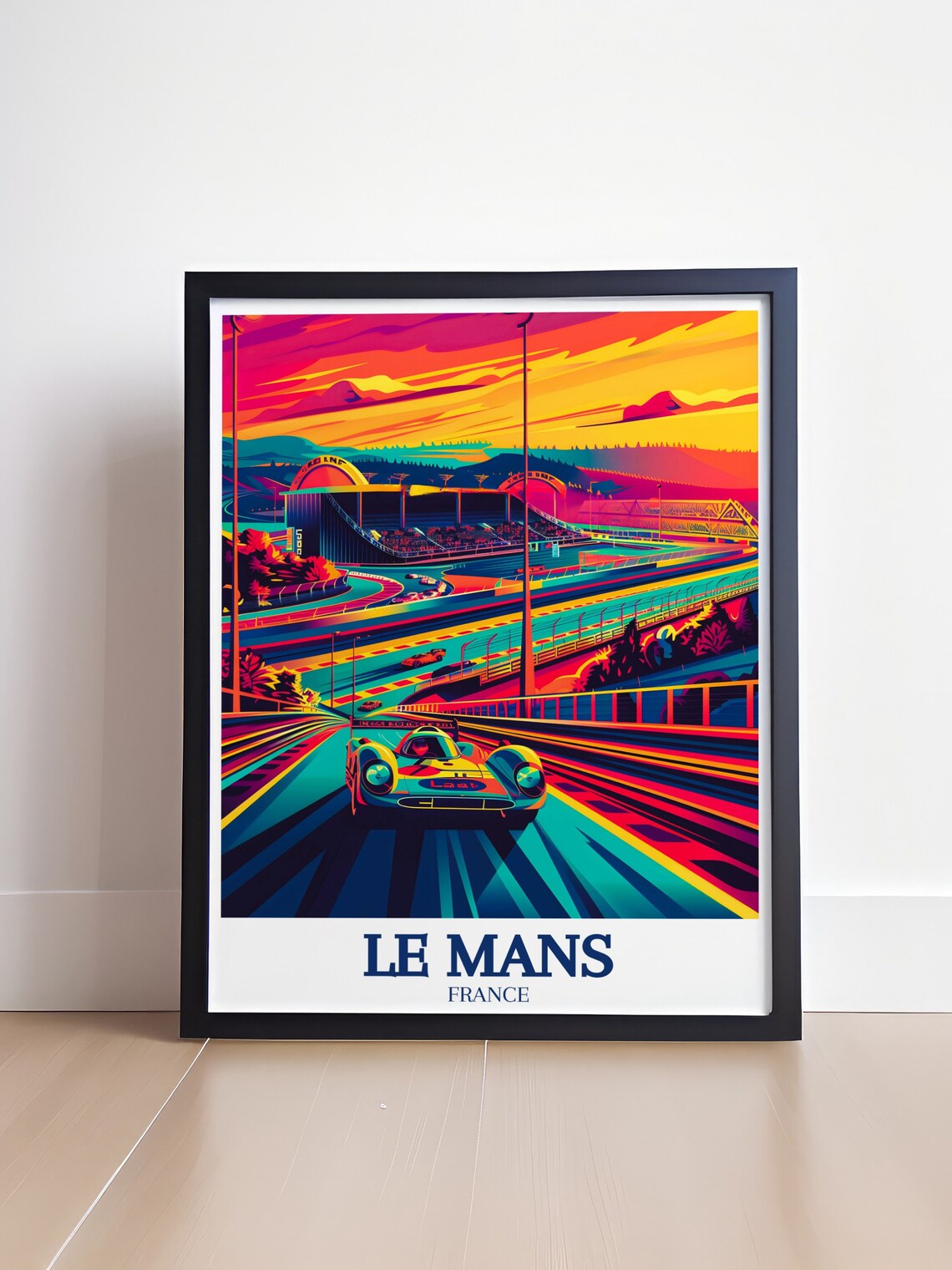 Le Mans Travel Poster, Circuit De La Sarthe - Image 4