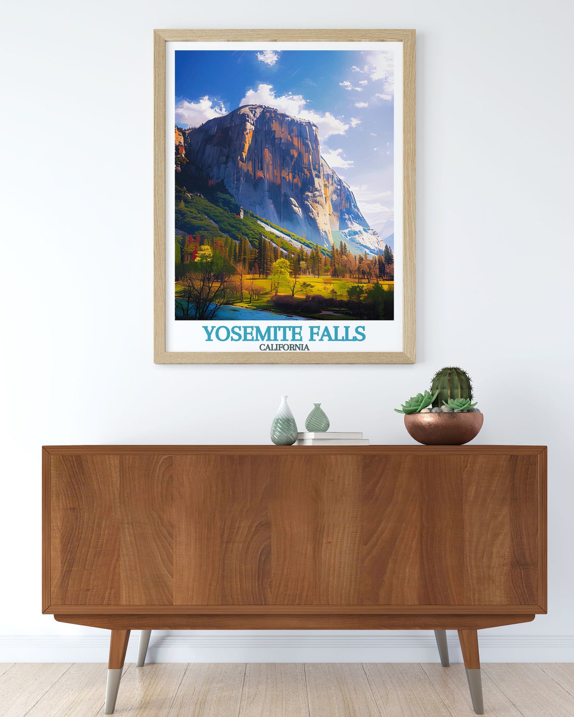 El Capitan Granite Monolith Above Valley Meadow Pines Yosemite Poster - Image 3