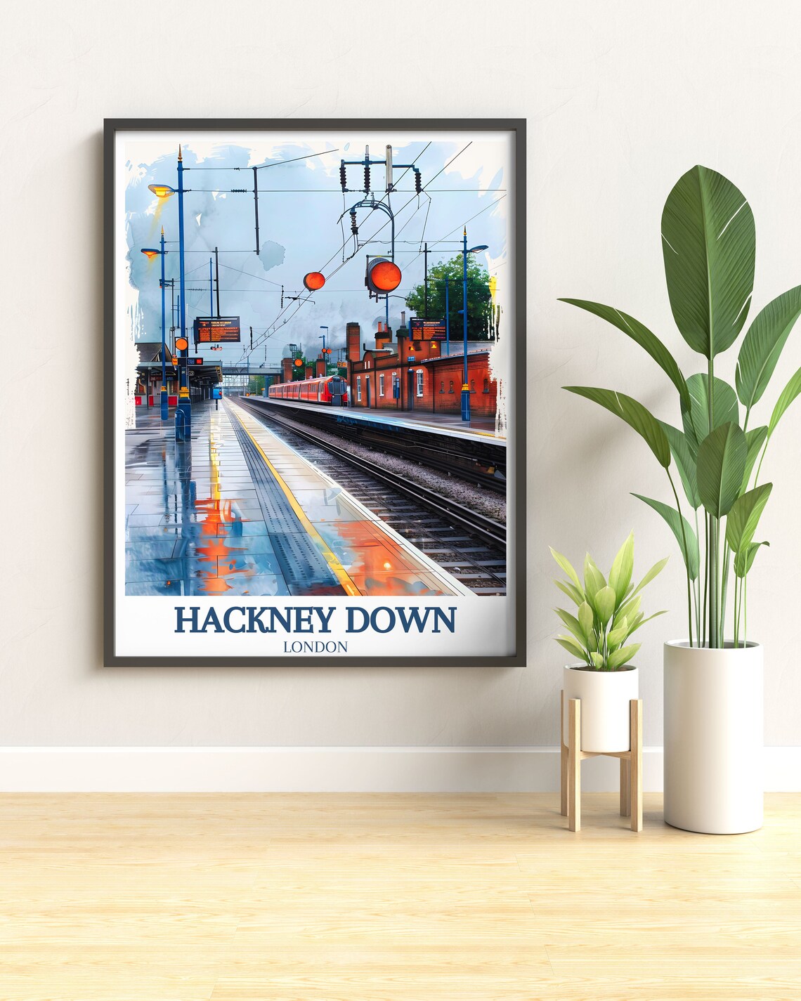 Hackney Downs Station London Railway Travel Poster - Image 2