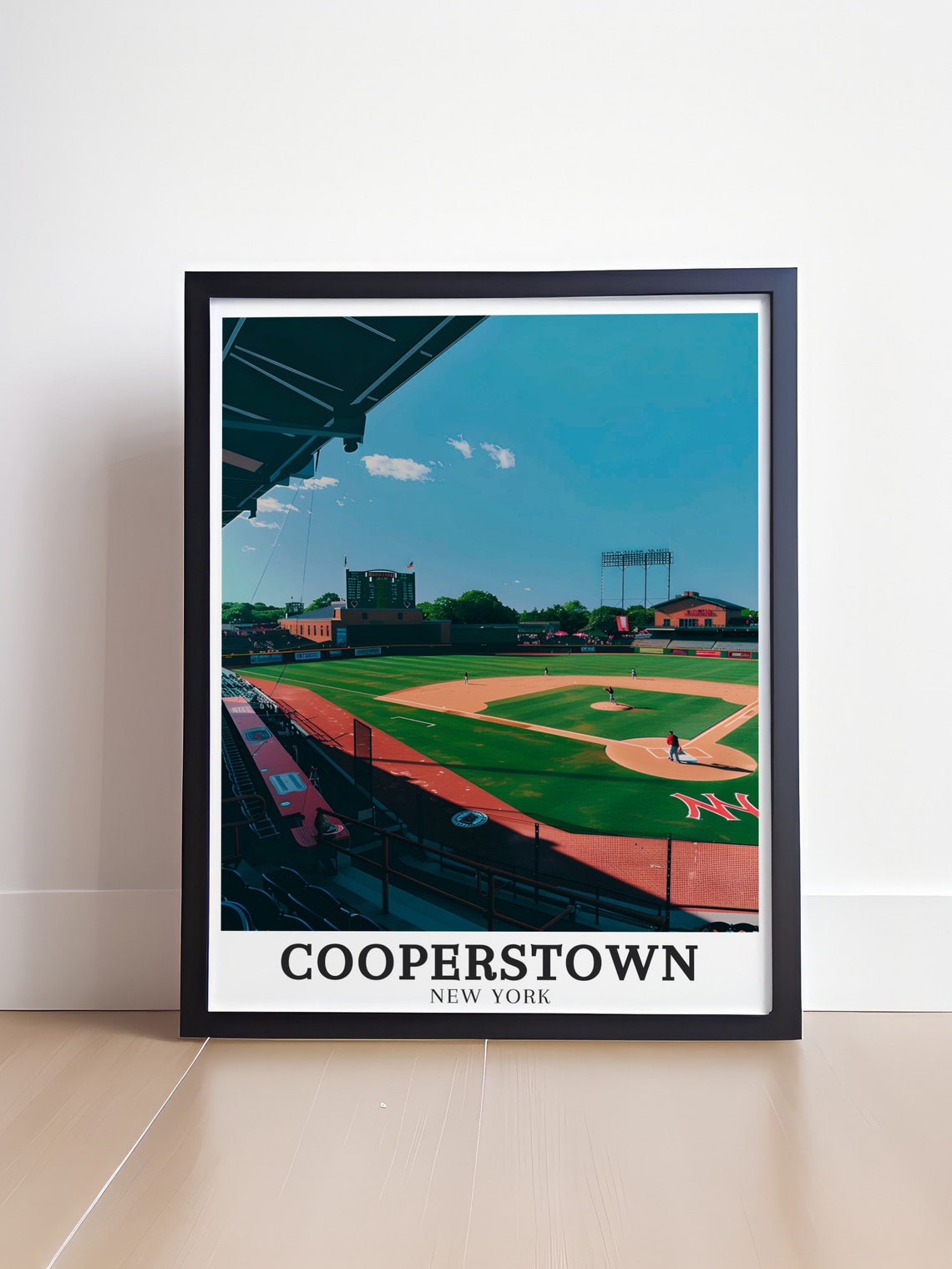 Cooperstown Doubleday Field Baseball Stadium New York Poster - Image 4