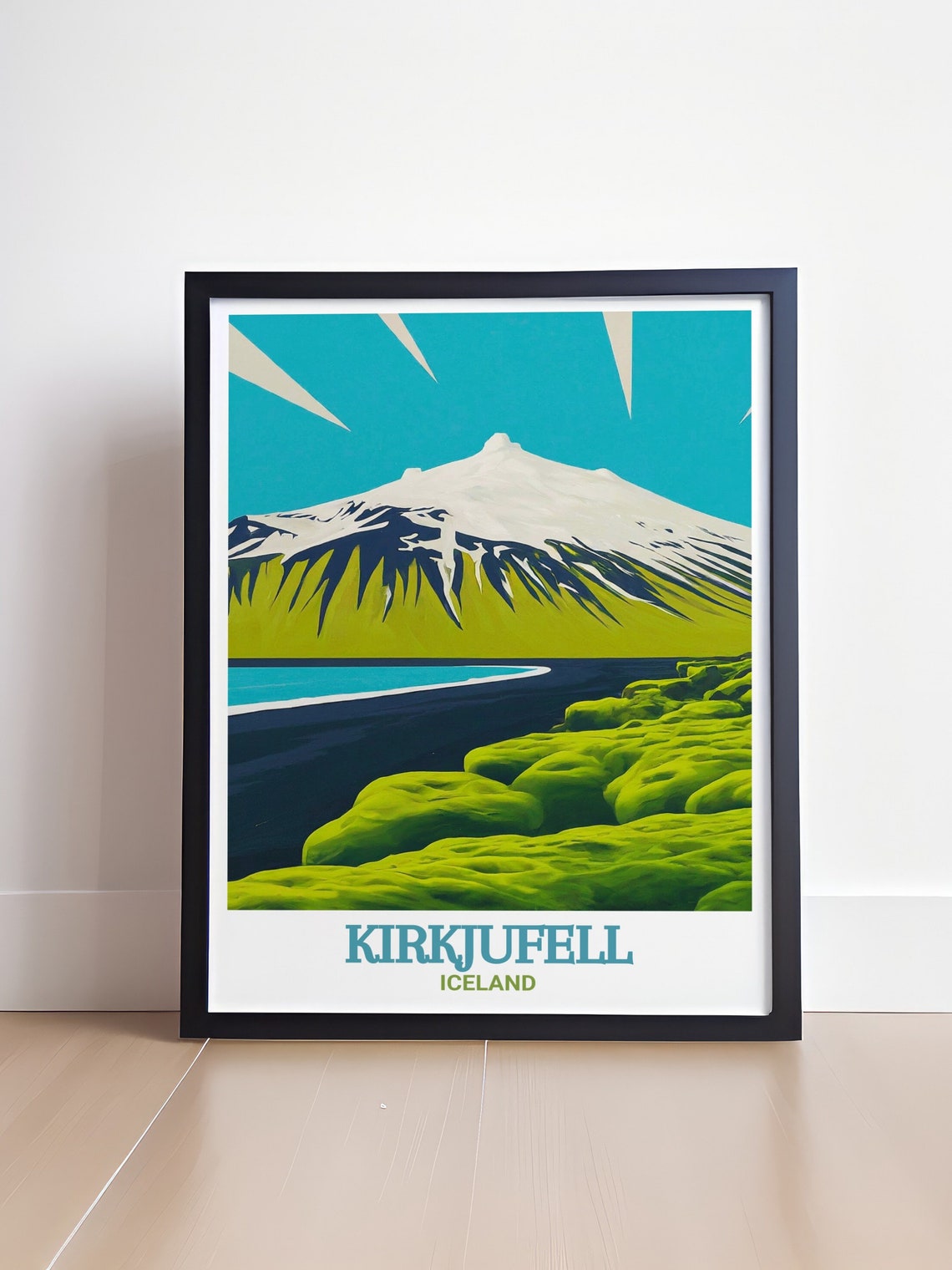 Kirkjufell Iceland Mountain With Mossy Green Lava Fields Poster - Image 4