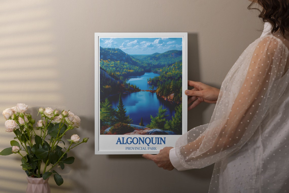 Algonquin Provincial Park Lake Wilderness Ontario Travel Poster - Image 2
