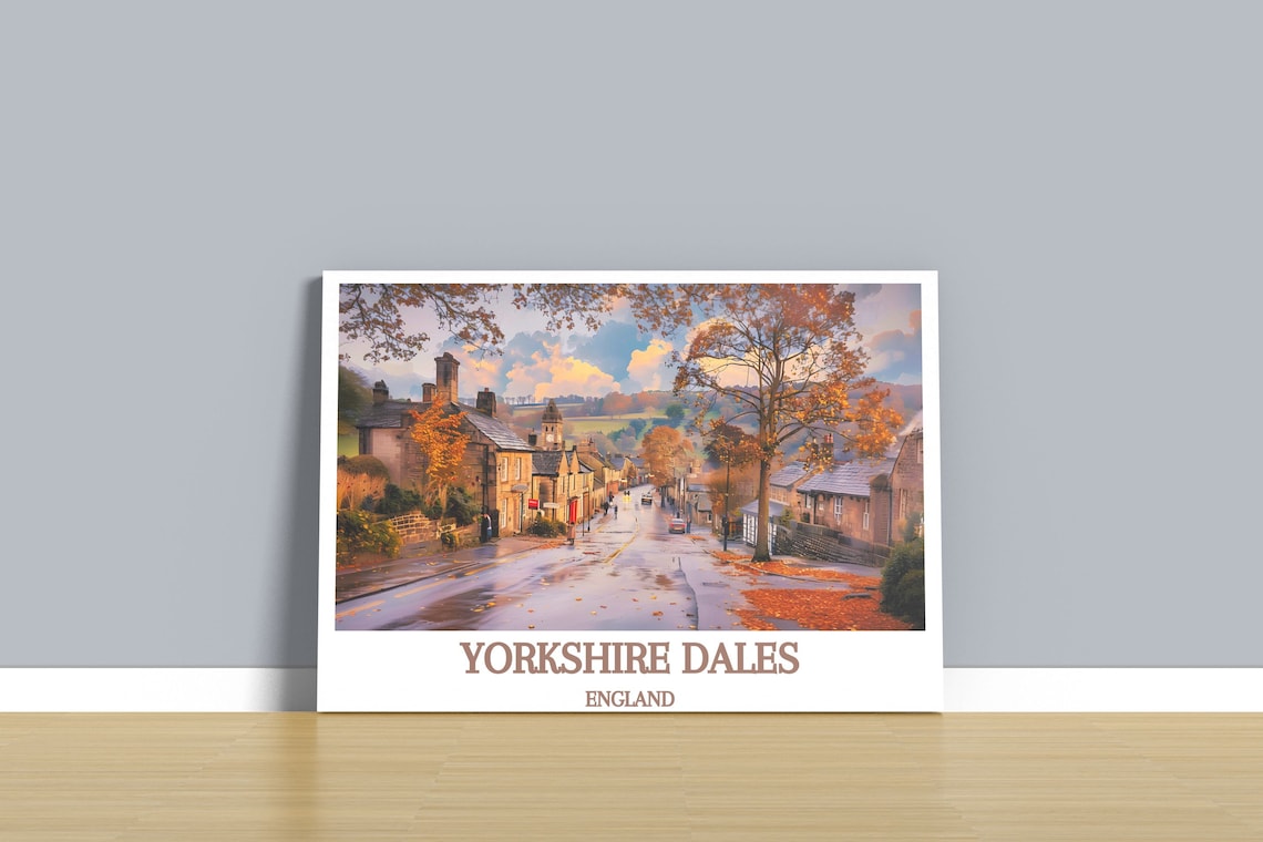 Yorkshire Dales Travel Poster, England Landscape - Image 4