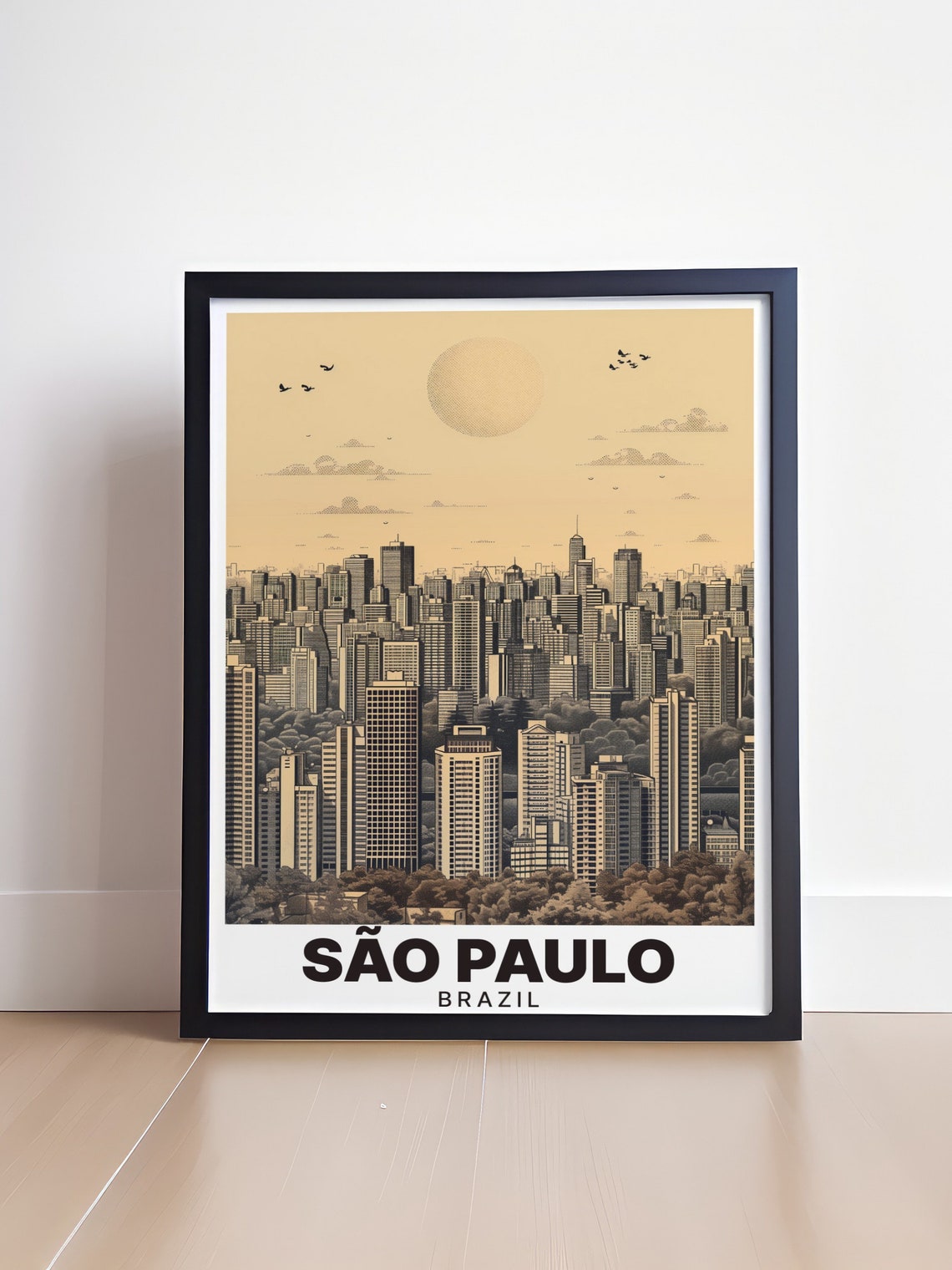 Sao Paulo Art Sao Paulo Cityscape Posters Sao Paulo Cityscape Prints And Gifts Sao Paulo Cityscape Decor Brazil Decor And Gifts - Image 4