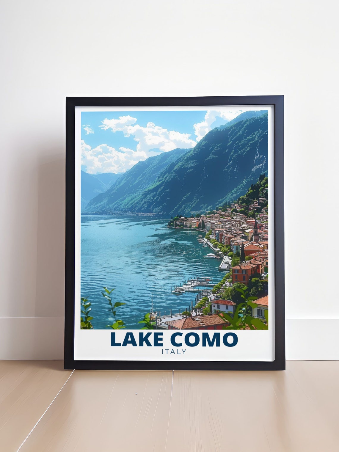 Lake Como Menaggio Harbor Mountains Italy Lakeside Town Poster - Image 4