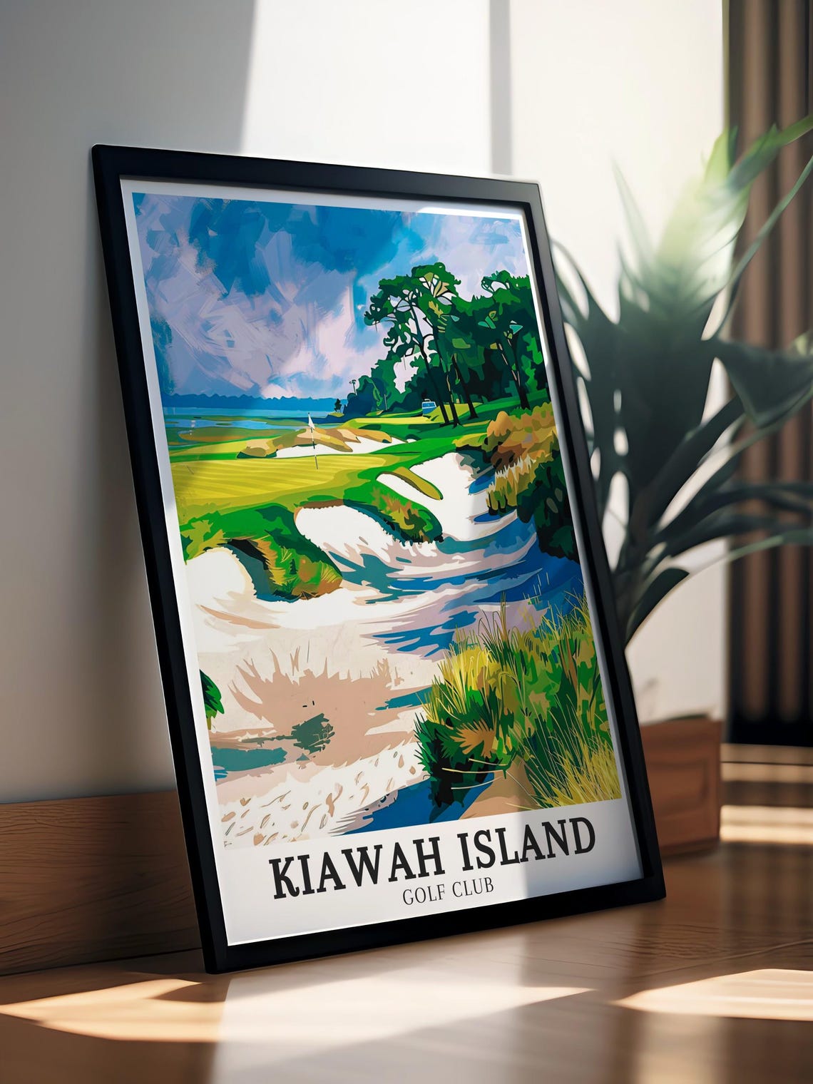 Kiawah Island Golf Club Coastal Course Bunkers Ocean View Golf Poster - Image 3