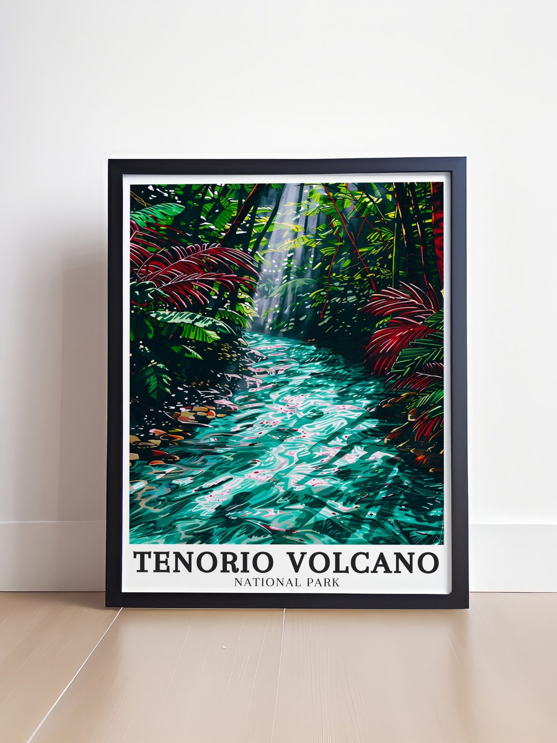 Tenorio Volcano Rio Celeste Turquoise River Jungle Canyon Poster - Image 4