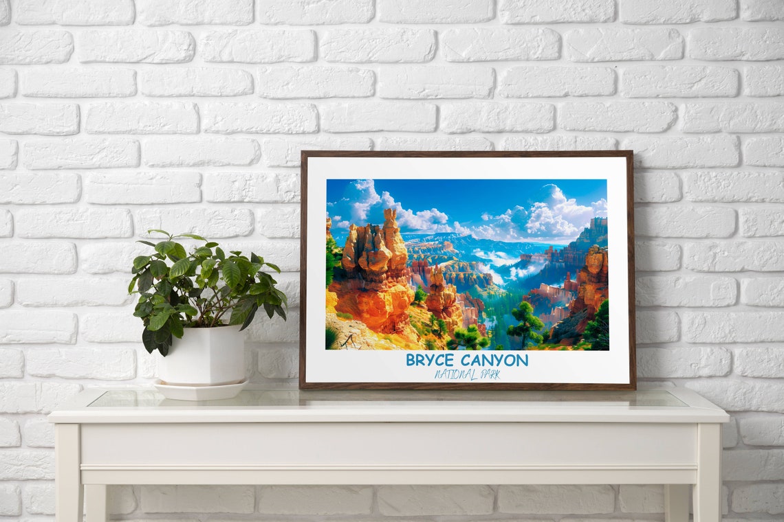 Bryce Canyon Hoodoo Valley Landscape Vista Utah National Park Poster - Image 2