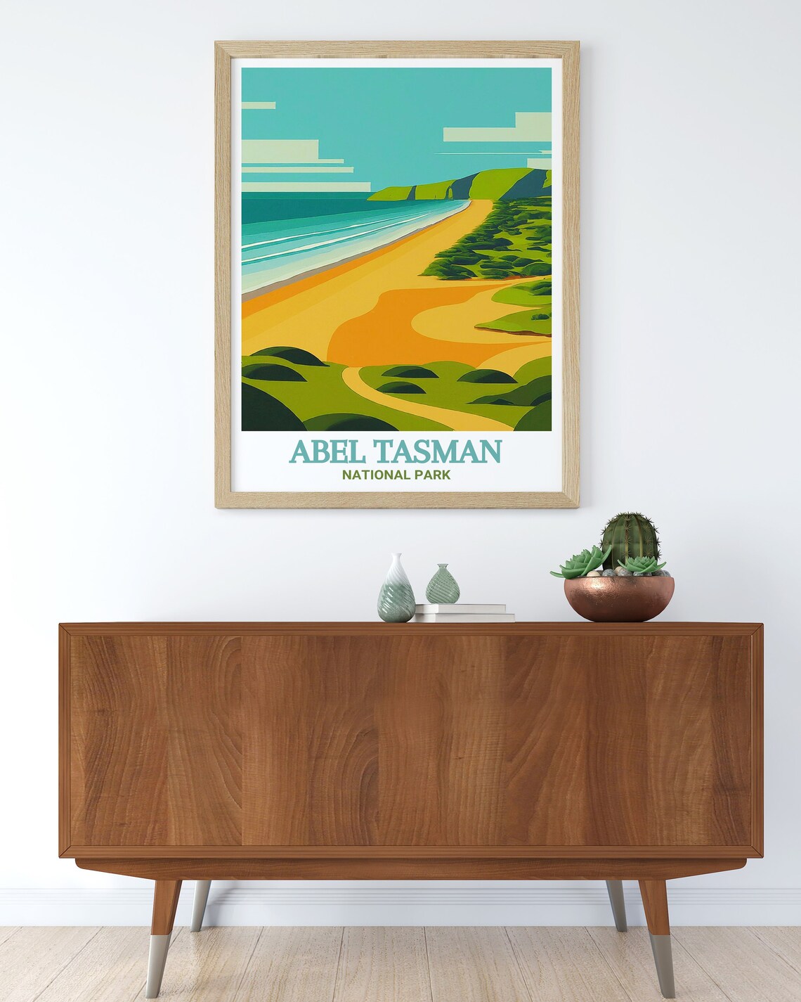 Abel Tasman Totaranui Beach Golden Coast New Zealand Travel Poster - Image 3