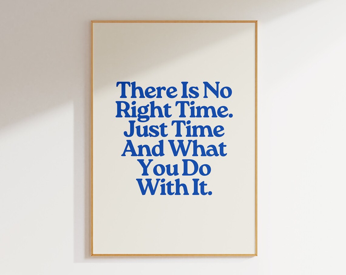 Inspirational Quote Poster, Aesthetic Room Decor