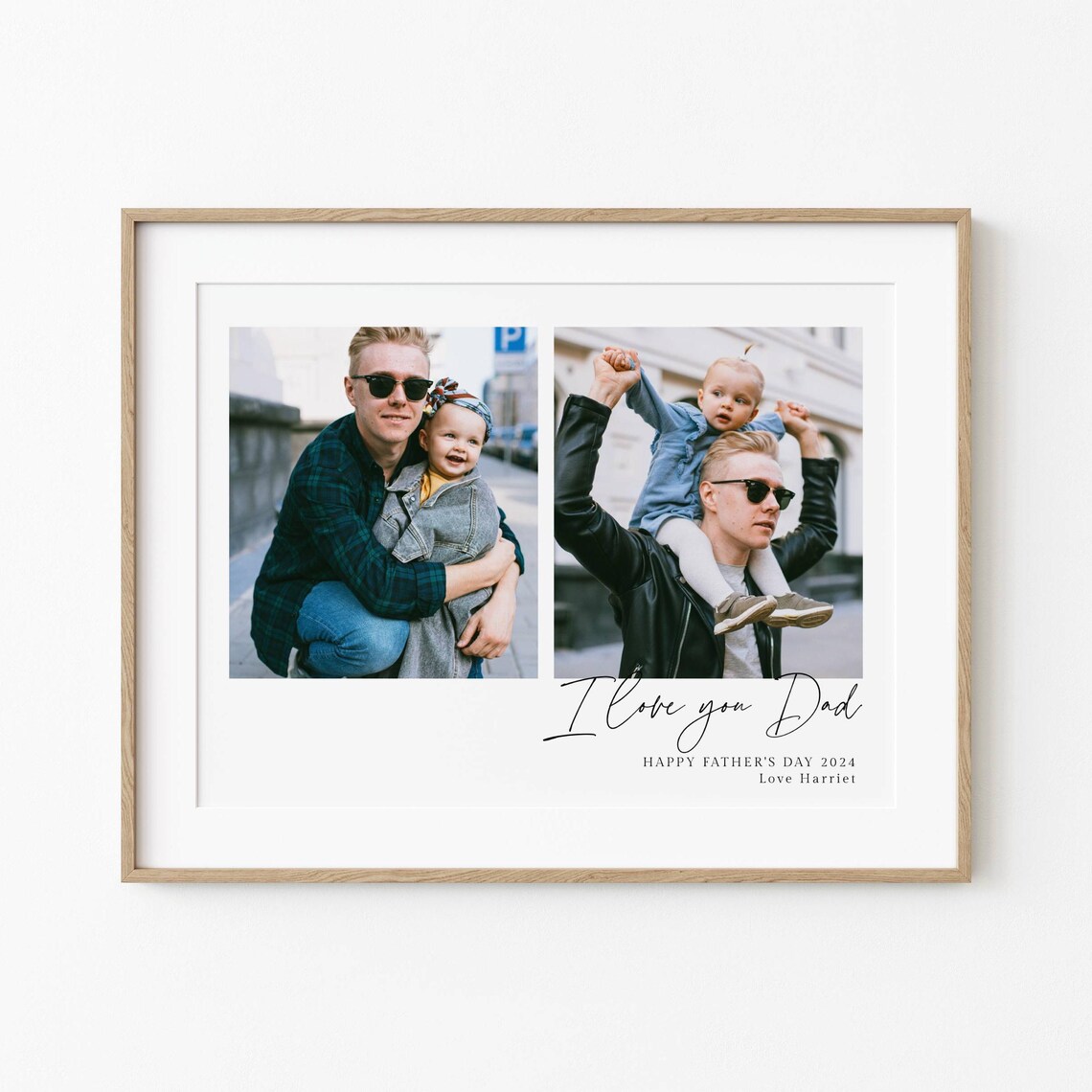 Father's Day Photo Gift for Dad, Editable Poster