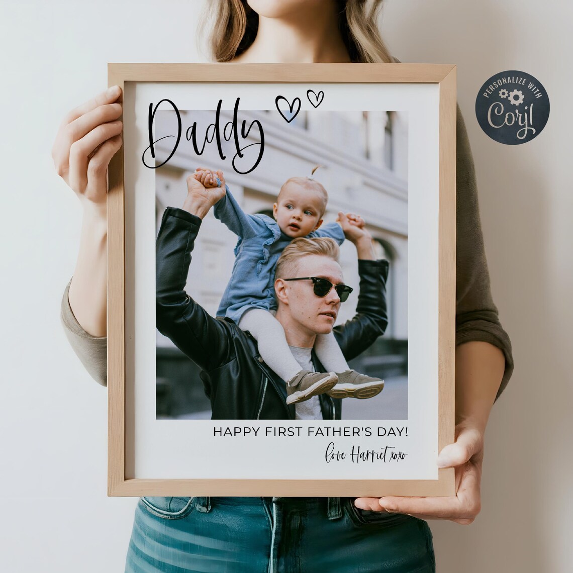 First Fathers Day Photo Gift Template, Dad Present