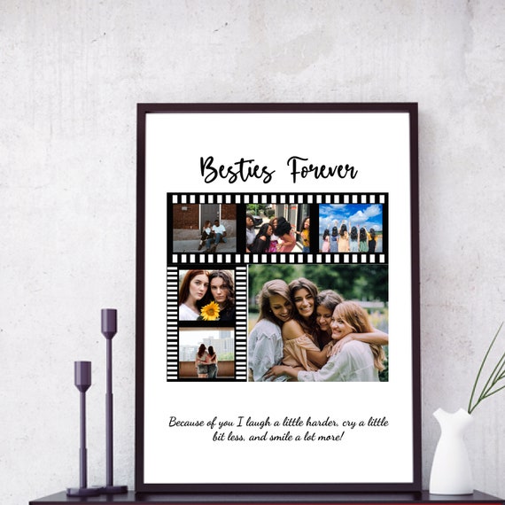 Bestie Photo Collage Best Friend Gift Friendships Day Gift Photo Bff Gift Bestie Gift Bff Photo Collage Personalized Gift For Bestie