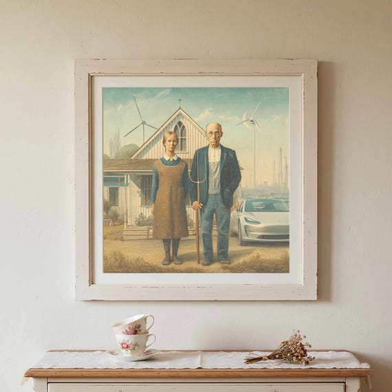 Gothic Modern Art Print Contemporary Farmhouse Wall
