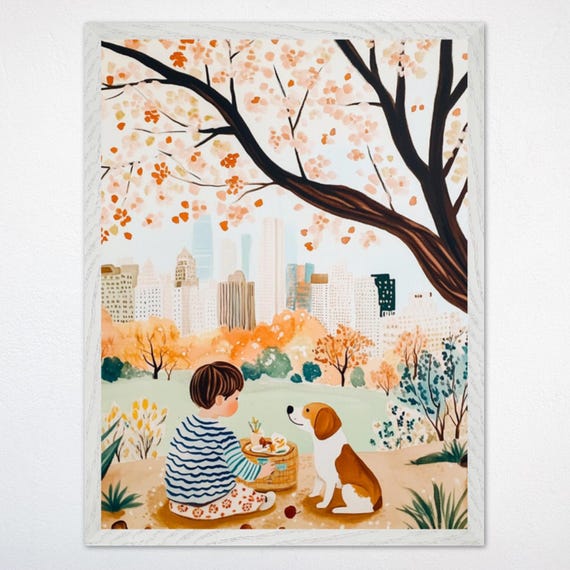 New York Travel Kids Wall Art, Central Park Adventure