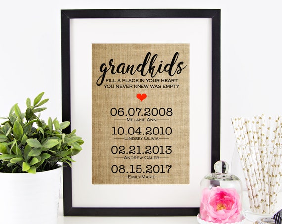 Personalized Gift From Grandkids Mothers Day Gift For Grandma And Grandpa Gift For Grandparents From Granddaughter Mothers Day Gift Ideas
