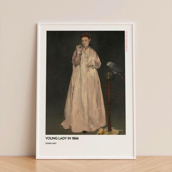 Duoard Manet, Young Lady In 1866 Impressionist Art