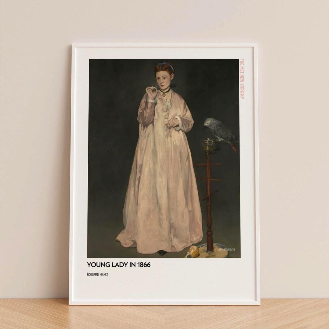 Duoard Manet, Young Lady In 1866 Impressionist Art