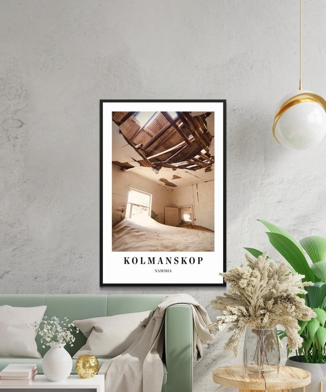 Kolmanskop Namibia Abandoned Ghost Town Sand Room Travel Photo Poster - Image 3