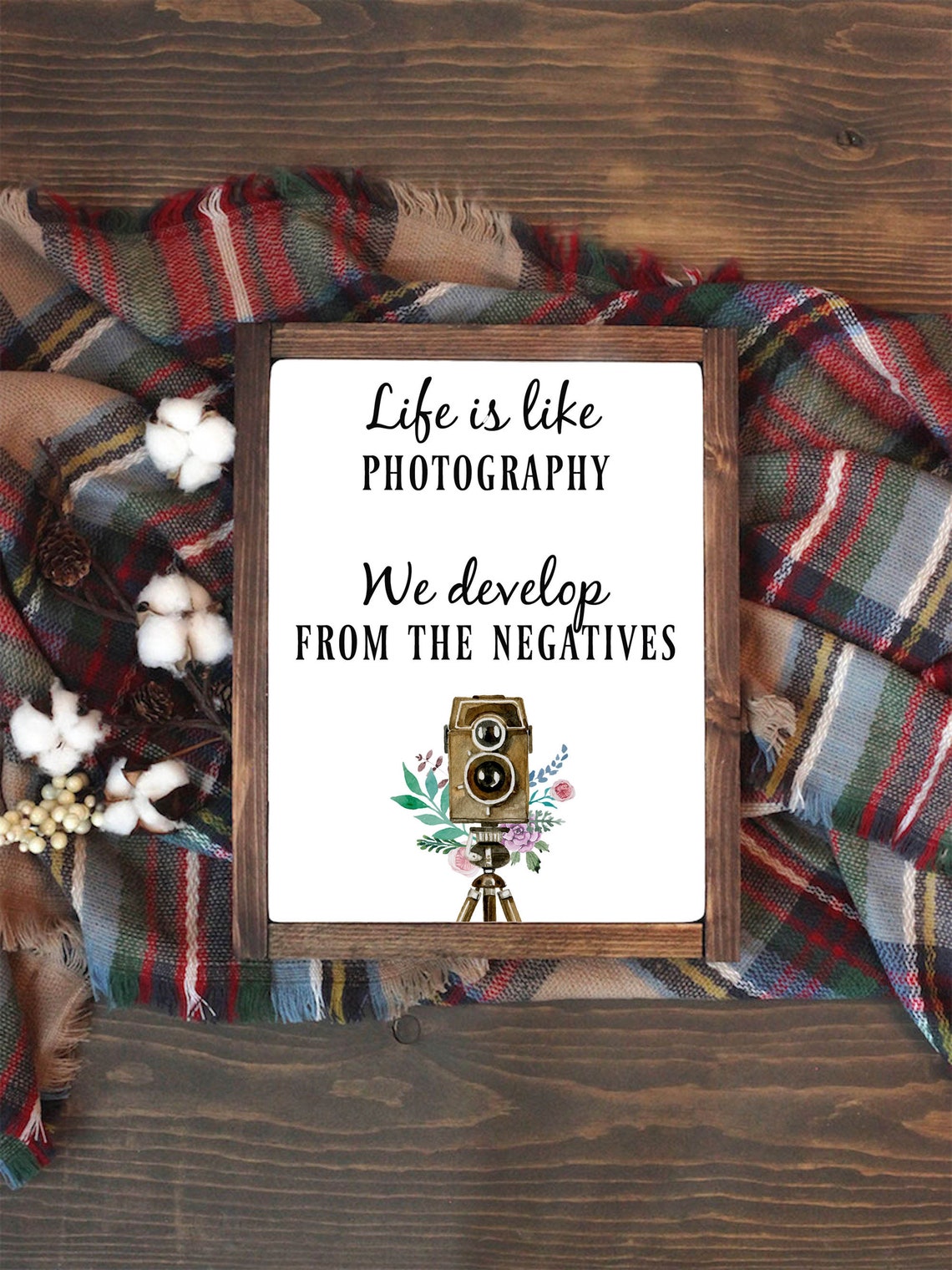 Life Is Like Photography We Develop from the Negatives Poster - Image 4