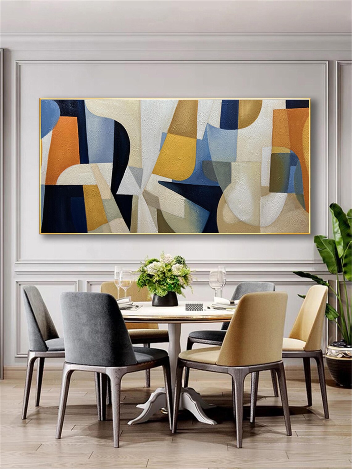 Abstract Painting, Living Room Wall Art Print - Image 3