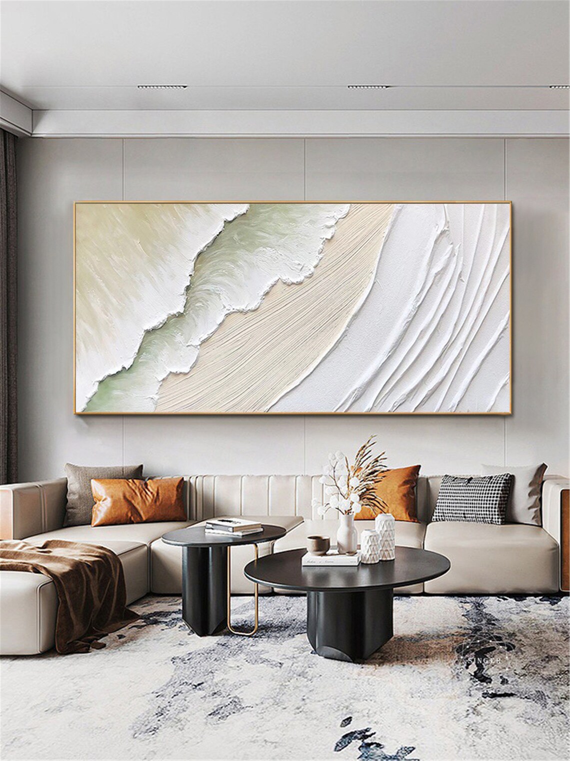 3D Texture Original Painting, Abstract Wall Art - Image 4