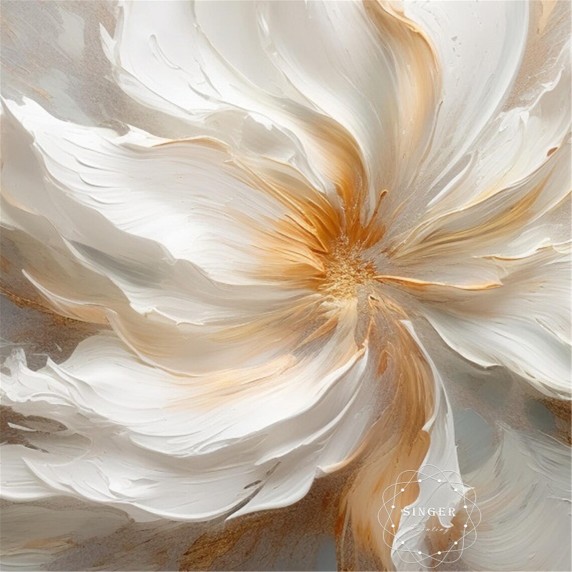 Wabi Sabi Floral Painting Art Print, Living Room Decor - Image 5
