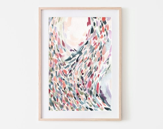 Watercolor Neutral Art Instant Pastel Wall Art Abstract Art Print Art Pastel Wall Art Watercolor Print Decor