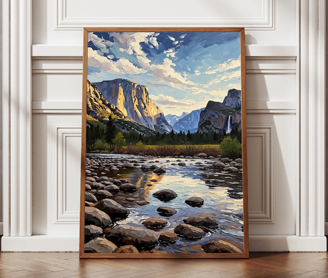 Yosemite National Park Art Print Travel Poster