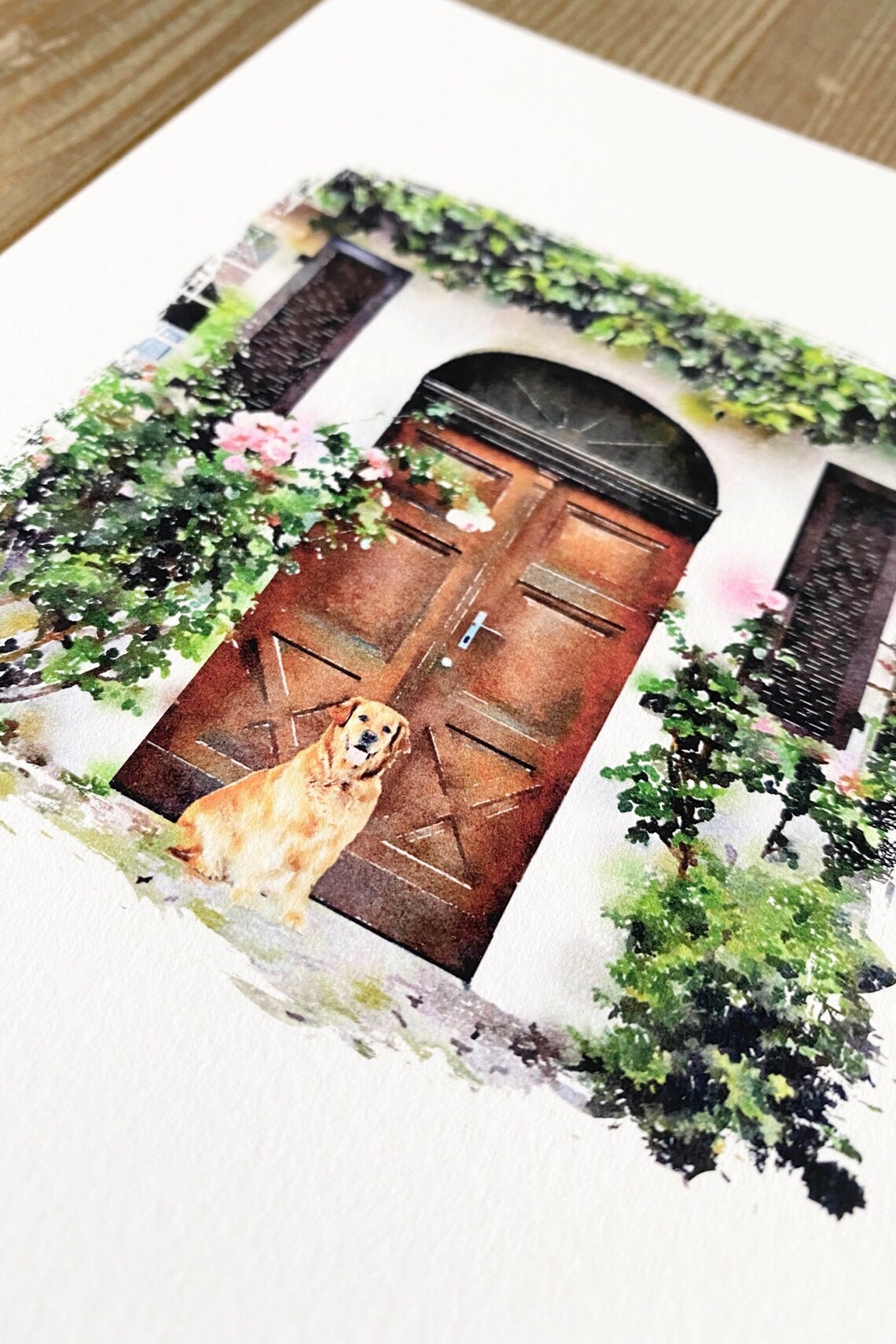 Custom House Portrait - Watercolor - Image 2