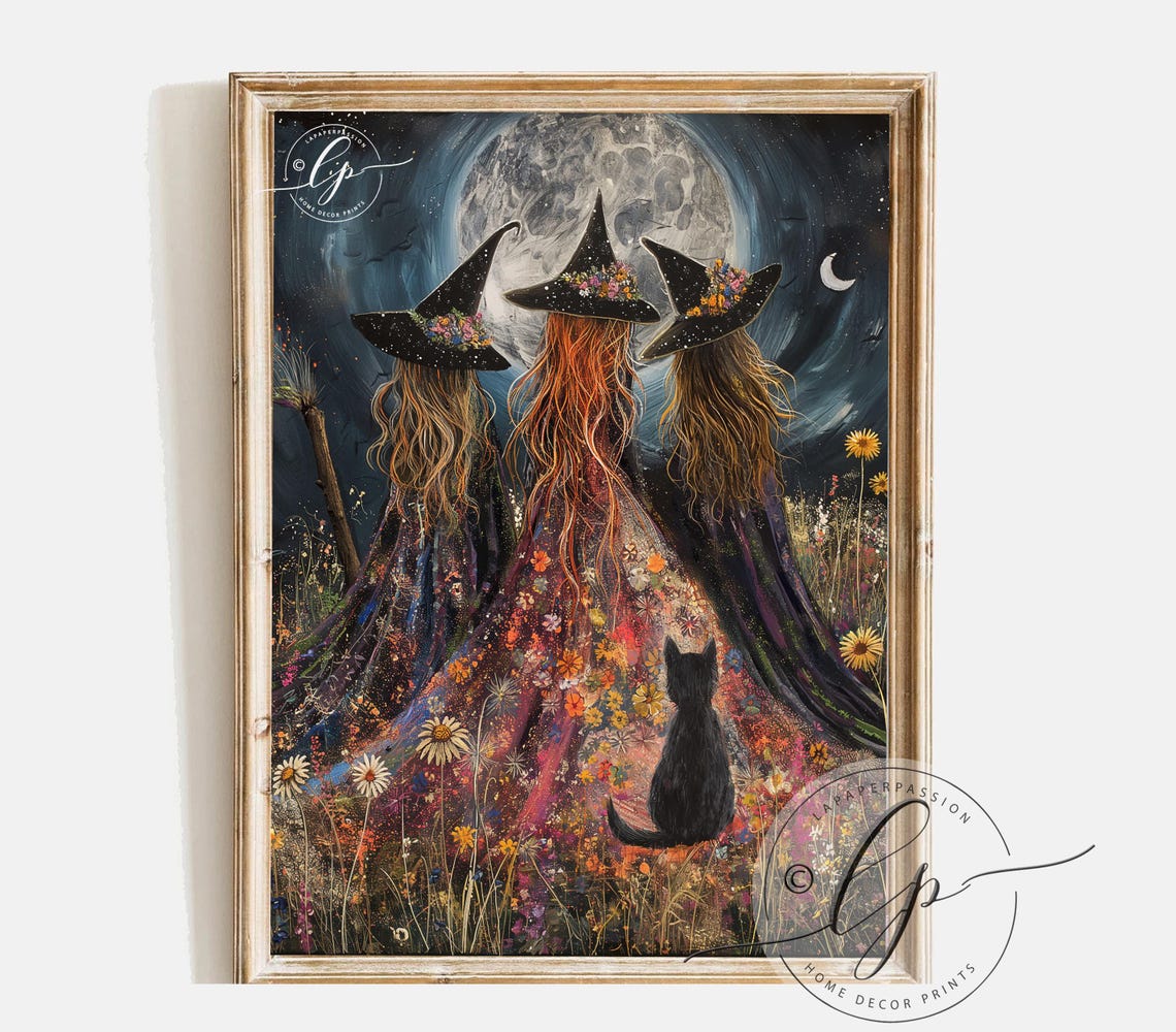 A Coven Of Witches Art Print, Mystical Decor - Image 2