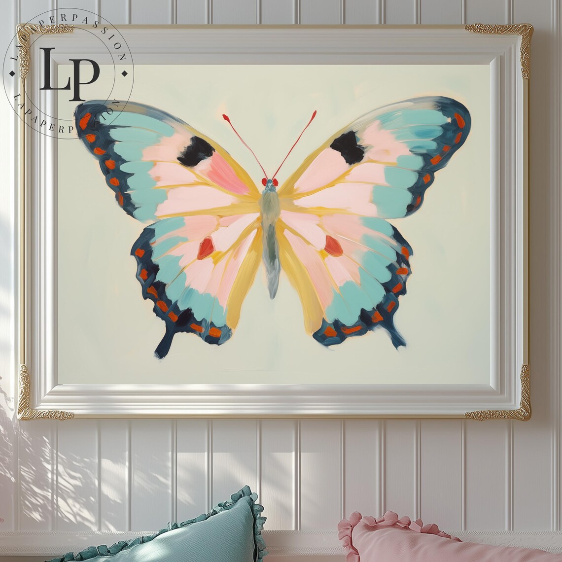 Colorful Butterfly Art Print, Girls Room Decor - Image 5
