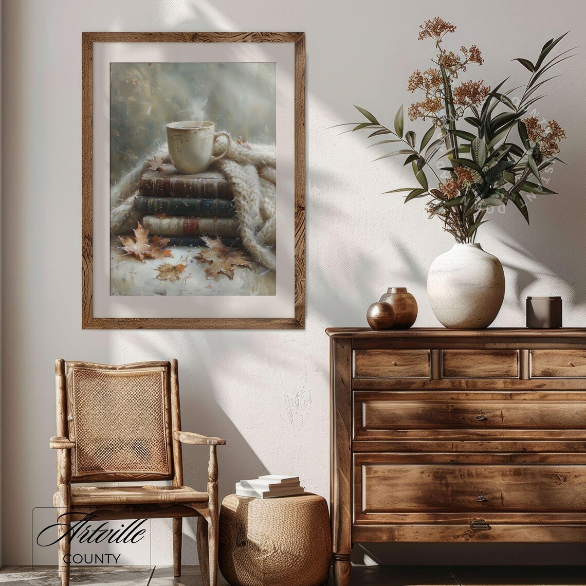 Antique Teacup Vintage English Book Art Print - Image 4