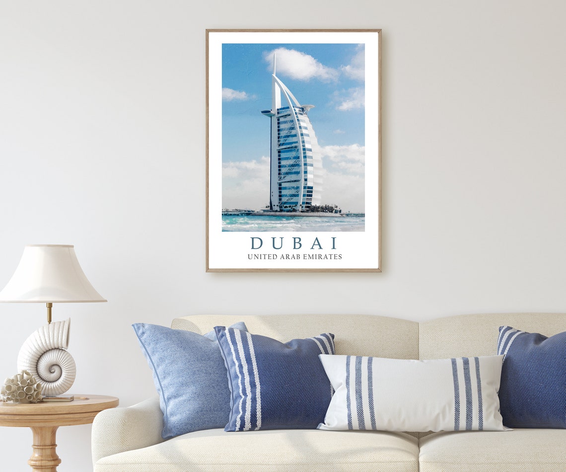 Dubai United Arab Emirates Iconic Burj Al Arab Landmark Poster - Image 2