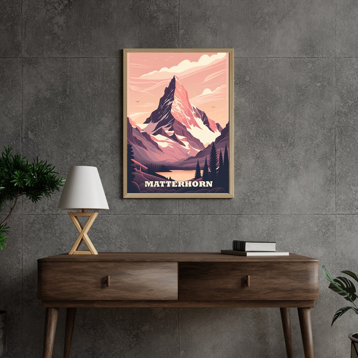 Stunning Matterhorn Landscape Wall Art Collection Matterhorn Mountain Sunset Landscape Wall Art Prints And - Image 3