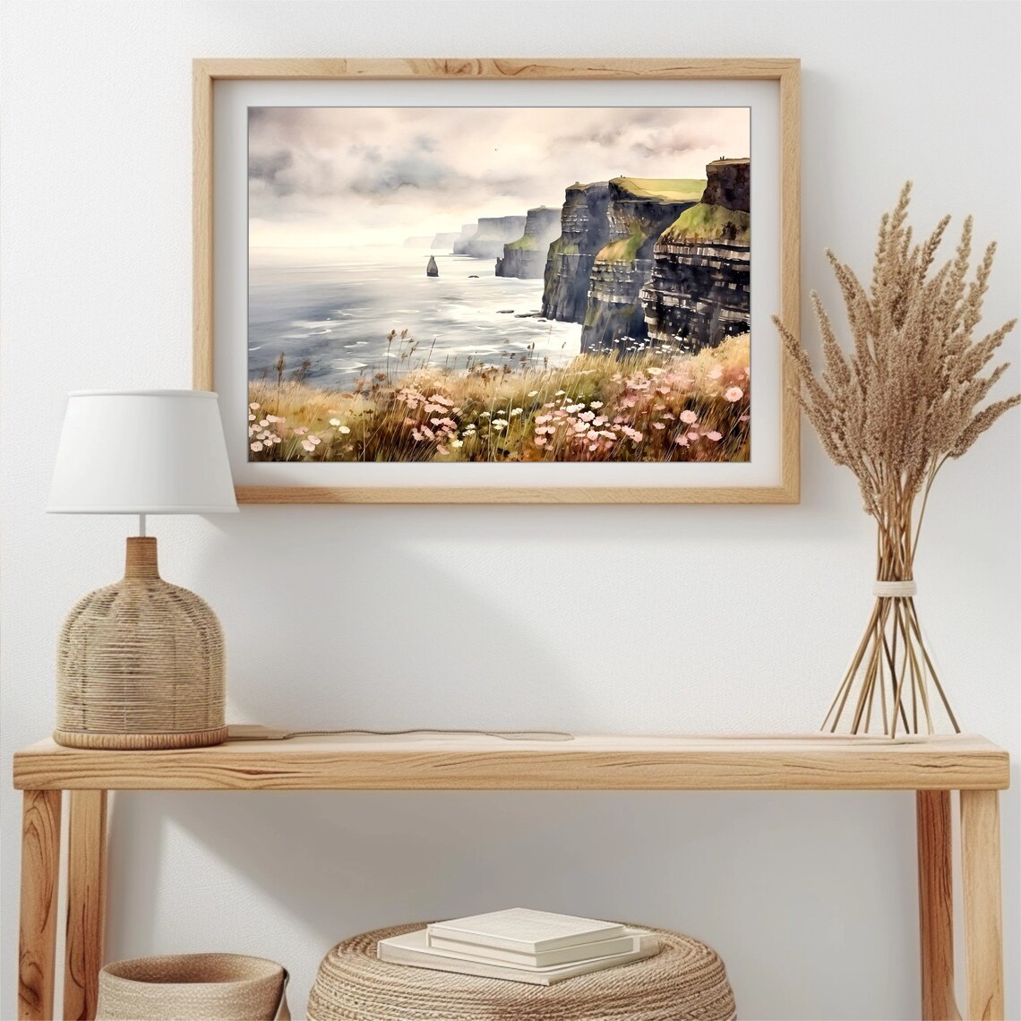 Cliffs Of Moher, Ireland Watercolor Travel Poster - Image 5