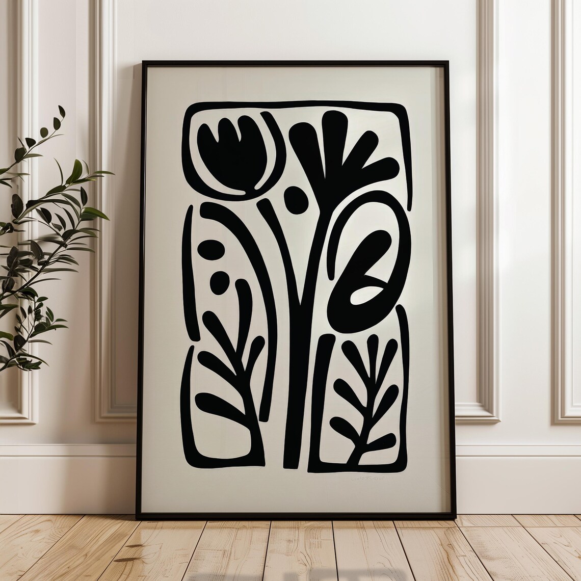 Minimalist Abstract Poster, Scandinavian Home Art Print