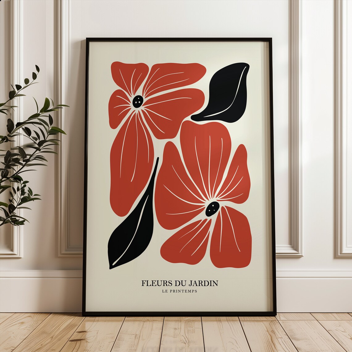 Henri Matisse Flower Style Exhibition Poster, Boho