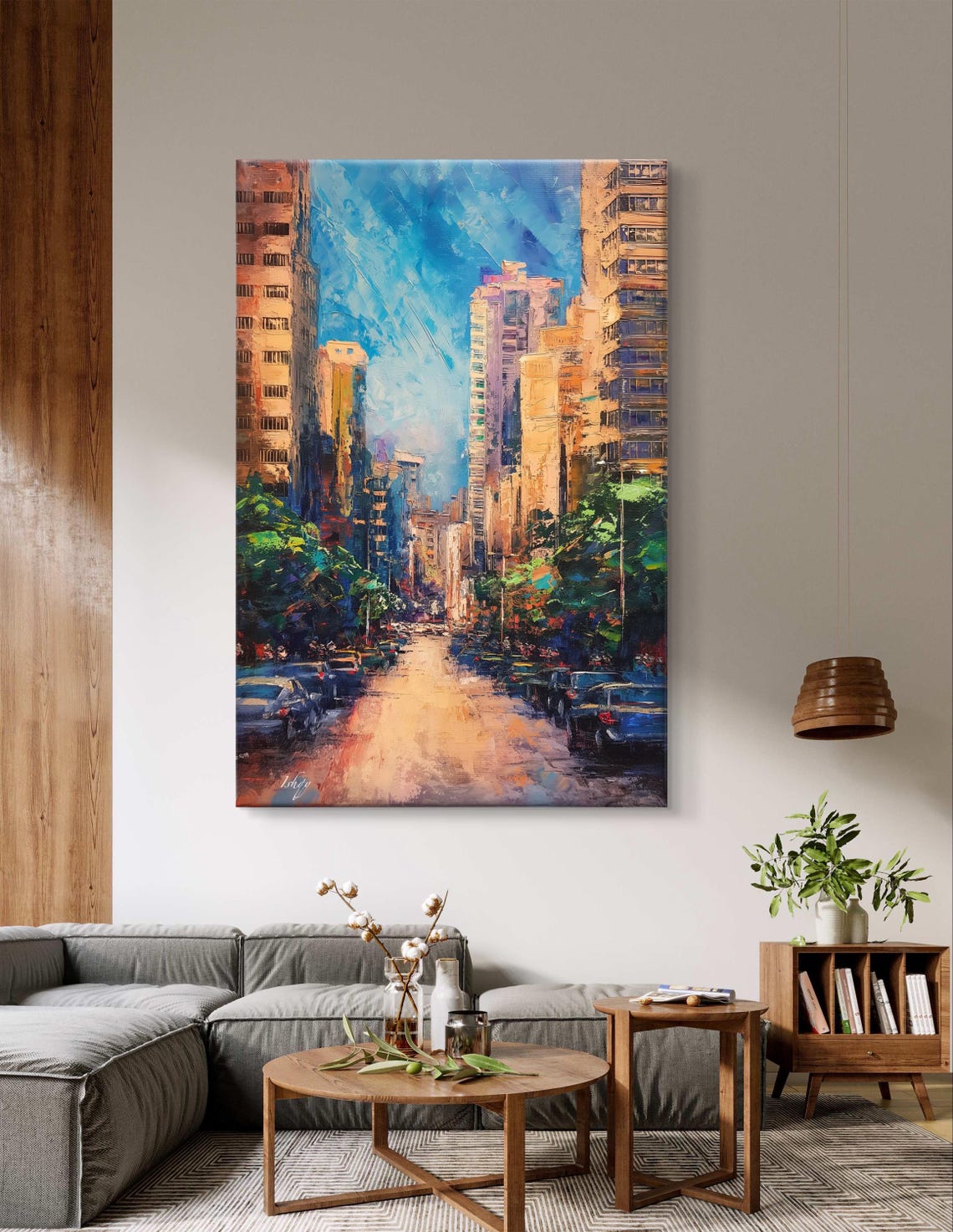 Beirut City Street Lebanese Urban Skyline Daytime Warm Poster - Image 7