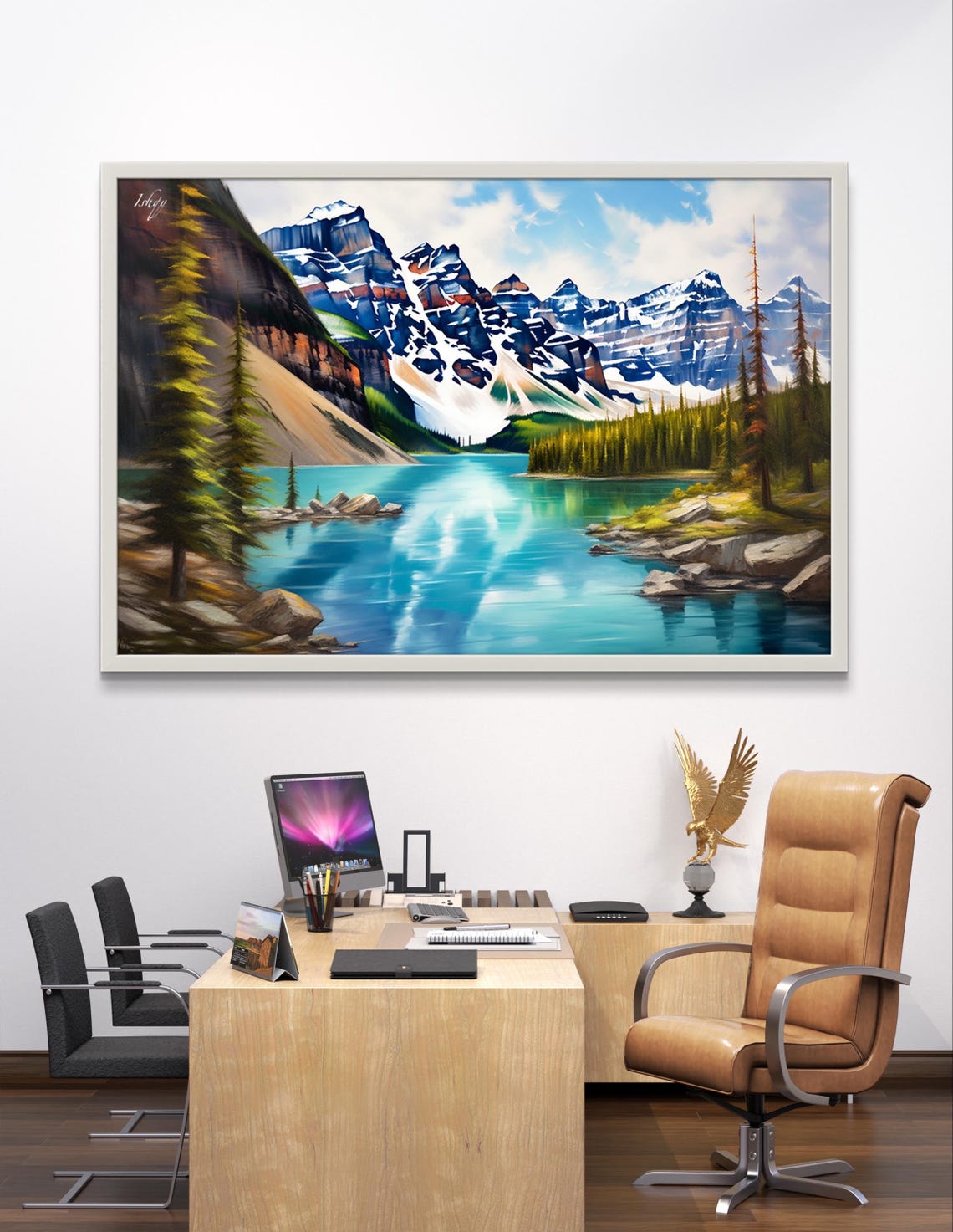 Moraine Lake Ten Peaks Turquoise Water Canadian Rockies Poster - Image 3