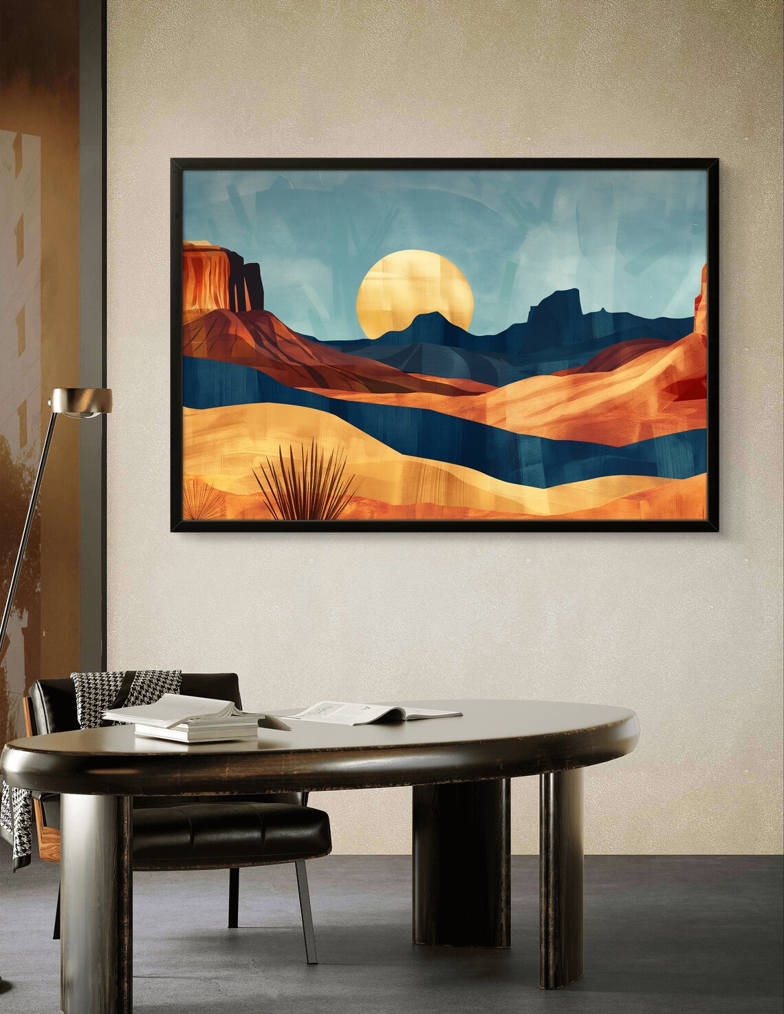 Desert Sunset Southwest Landscape, Boho Art Print - Image 2