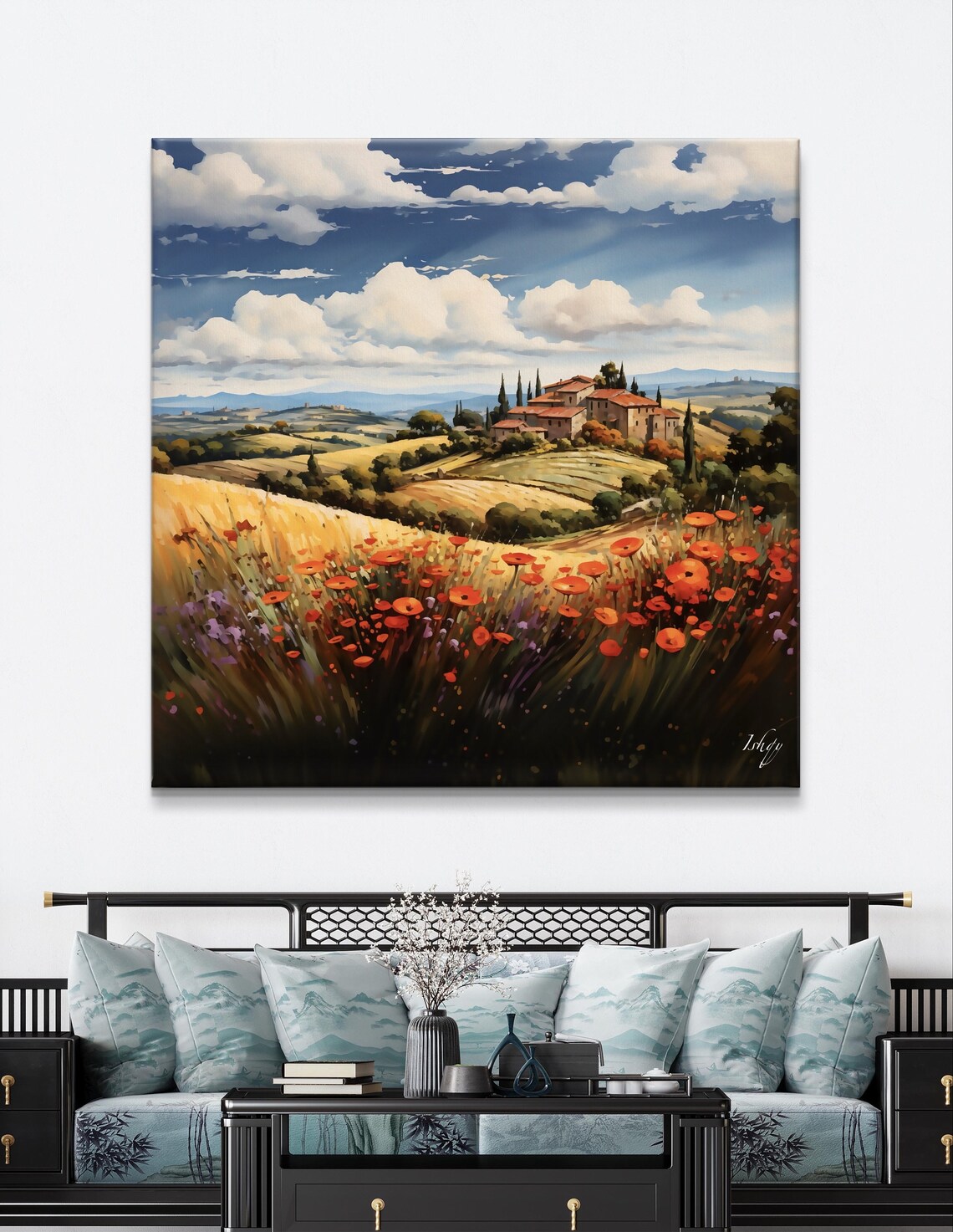 Tuscany Hills Italy Landscape Poster Art - Image 5