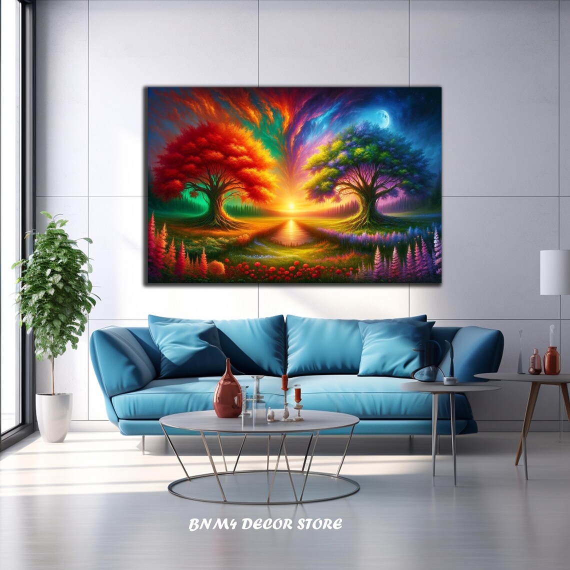 Tree Of Life, Night And Day Wall Poster Print