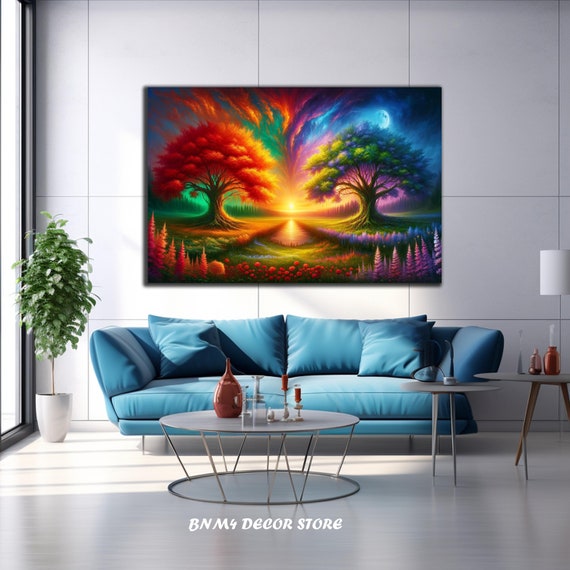 Tree Of Life, Night And Day Wall Poster Print