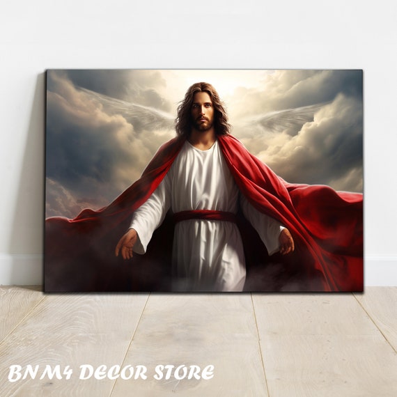 Jesus Tempered Glass Wall Art Jesus Christ Glass Decor Catholic Wall Decor Jesus Glass Art Christian Wall Art Bible Verse Decor