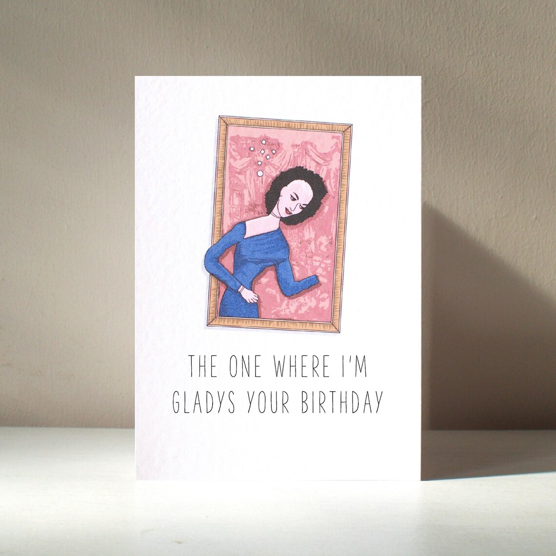 Gladys Funny Pun Greeting Card for Birthday