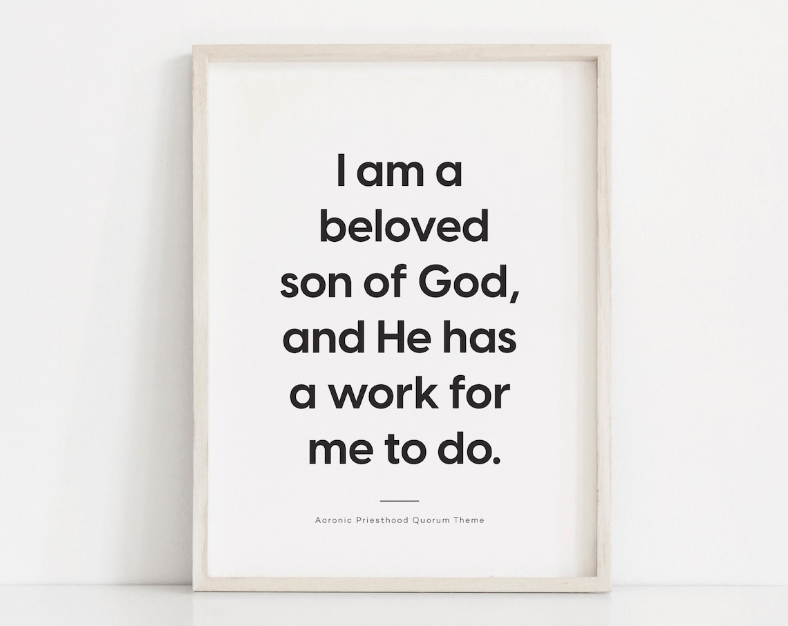 Aaronic Priesthood Theme LDS Youth Art Print