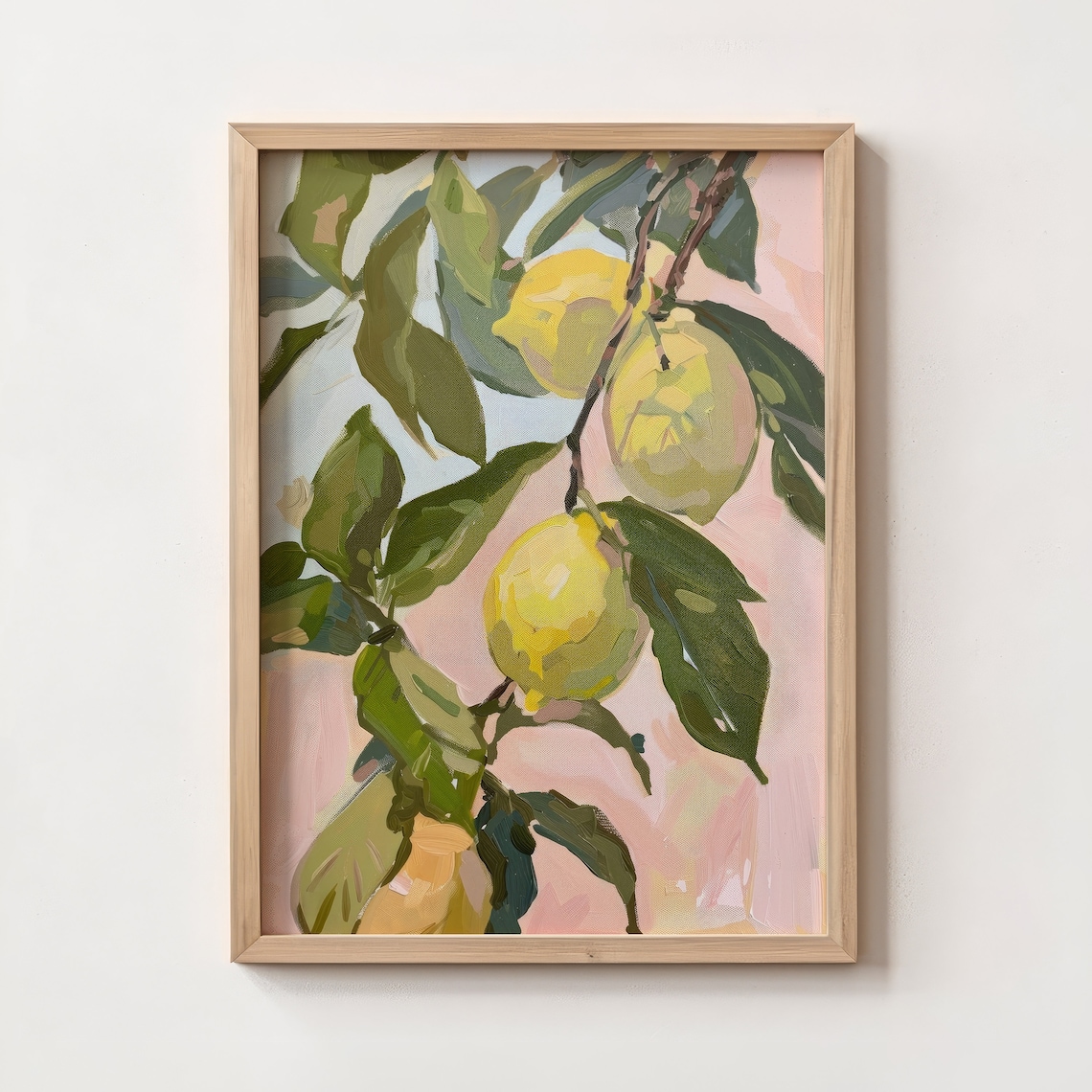 Lemons Art Print, Trendy Spring Botanical Decor - Image 4